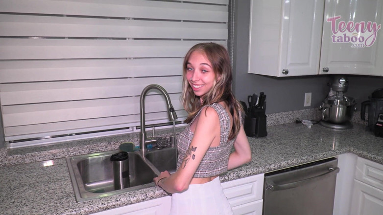 Teenytaboo: Breezy Helps Step-stepdad While Step-moms at Work
