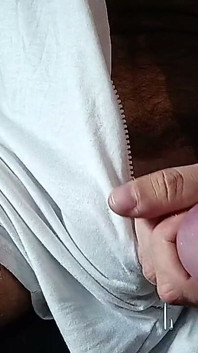 Huge Cock Peeking Out of Pants