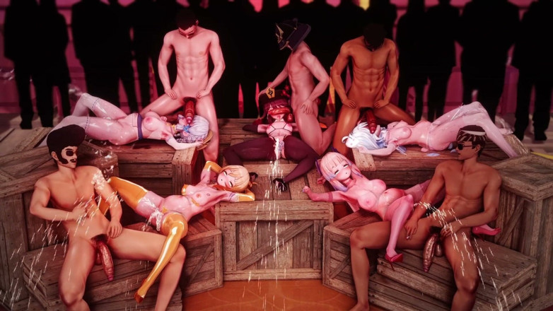 NSFWOtaku: Genshin Impact - Lantern Rite Fuck Fiest Gangbang Genshin Girls Creamed 3 - 3D...