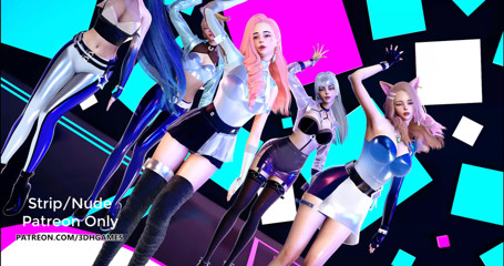 3D-Hentai Games: Exid - DDD sexy kpop dança Kda Ahri Akali Kaisa Evelynn...