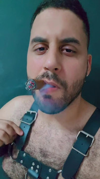 Mr Bear Cigarman Smoking