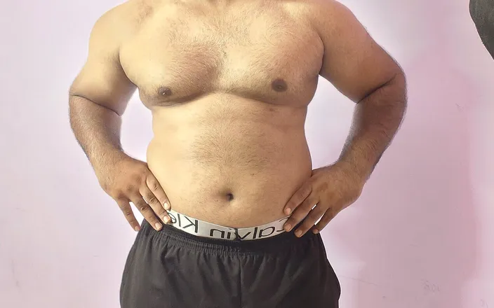 The Greek God: Muscular Indian Man Jerking While Standing