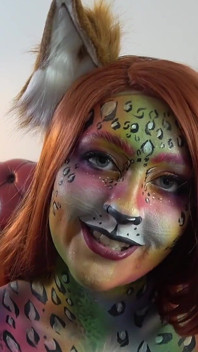 POV: Rainbow Leopard body Paint fick erfahrung