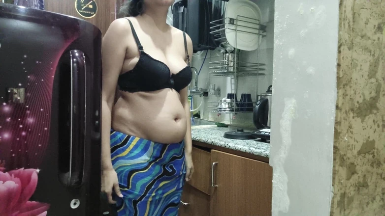 Saarabhabhi6: Indian Stepmom Watches and Enters Her Stepson's Kitchen to Fuck...