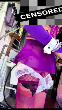 Gorgeous TS Femboy Teen Horny Outside Lingerie Panties