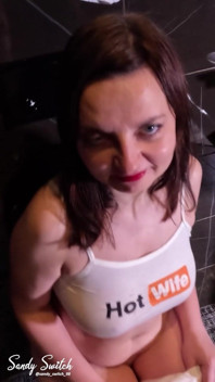 Blowjob in the Toilet