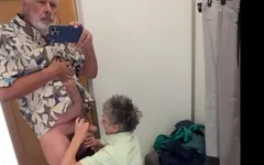 Blow Job in a Department Store Fitting Room