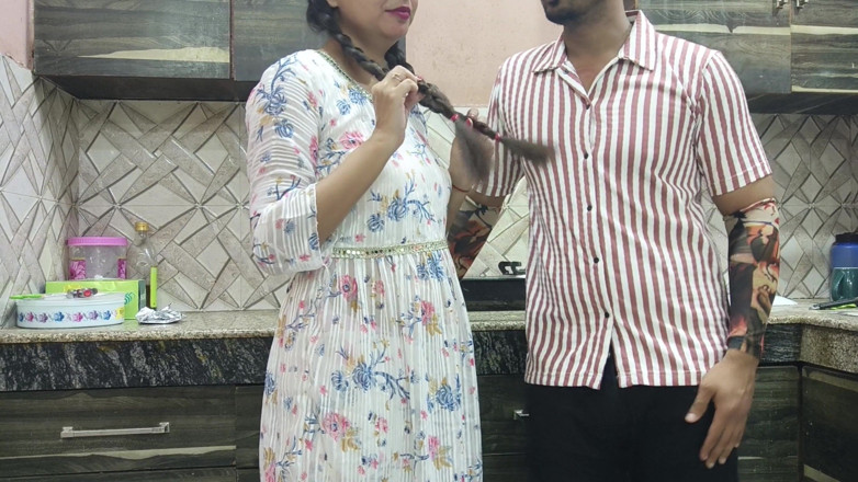 Hornycouple149: Desi Jija Sali seks romans w kuchni indyjski Jija Sali...