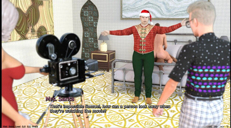 XXX Games Bunk: Laura wellustige geheime Kerst 2023 filiming een seksfilm