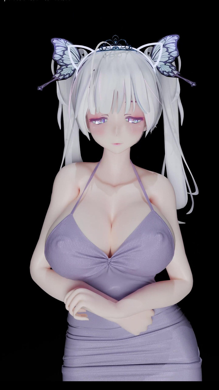 MikuMotion: Exid - heiße rosa weiße netzstrümpfe; ButtPlug; Zwillings-pferdeschwänze