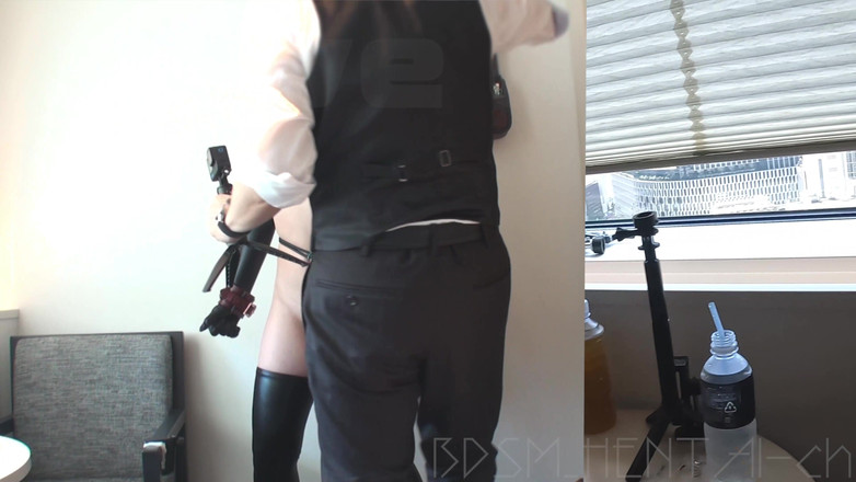 BDSM_HENTAI-ch: 2개 따이는 18 그녀의 보지에 파고 밧줄의 즐거움과 야생 가는 헨타이 Masochist 여성.