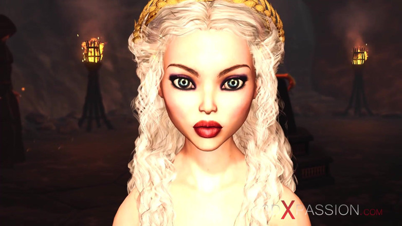 3dxpassion-transgender: Super gostosa dickgirl brinca com uma princesa sexy no castelo...