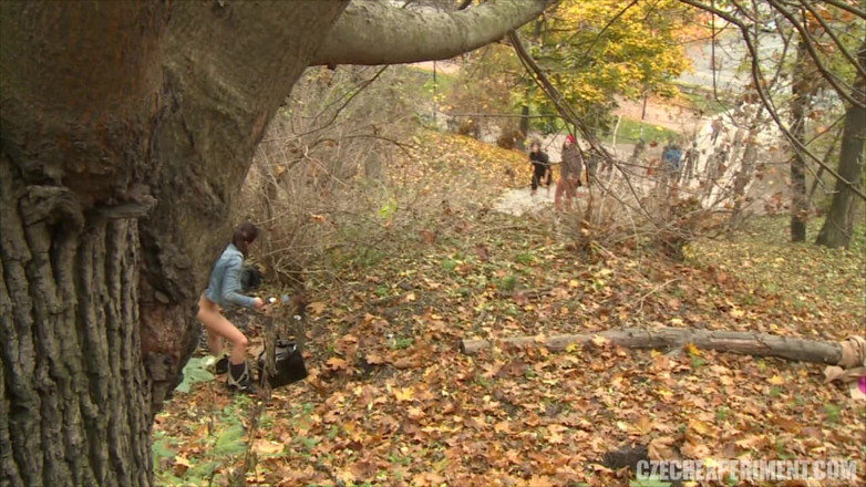 Czech Experiment: Czech Experiment 3: Horny Young Woman Fucks in the Shrubbery
