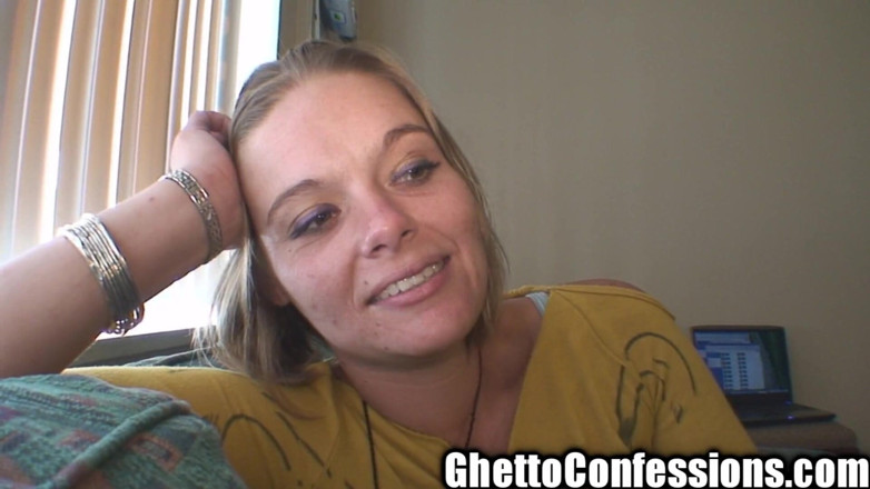 Ghetto Confessions: Happy Hottie Ghetto Woods Whore Sucks Dick Nicely