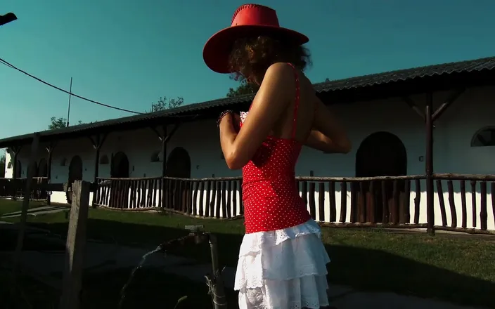 FapFlare: Farm Girl Nora Swan Gets Her Tight Ass Slammed Outdoors