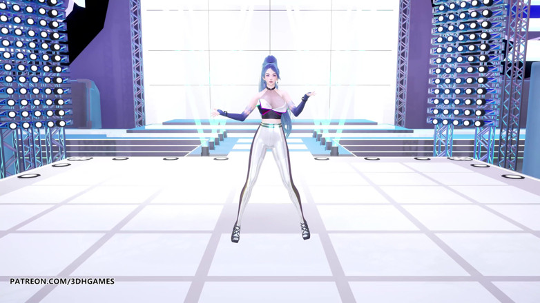 3D-Hentai Games: [MMD] Kep1er - Up! Ahri Seraphine Kaisa hot striptease league of...