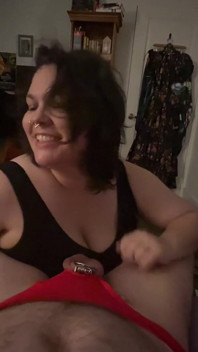 Chastity Cuck Teasing! Dirty Talk Sph & Showing Him Pictures of Me with My Bull! Vibrator Stimulating