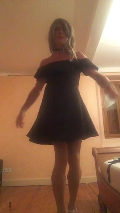Traceytv: Kinky sissy Tracey tv satin plugged