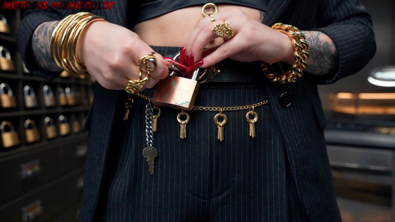Goddess Misha Goldy: Jour d’inspection. l’inspection de chasteté la plus invasive que tu...