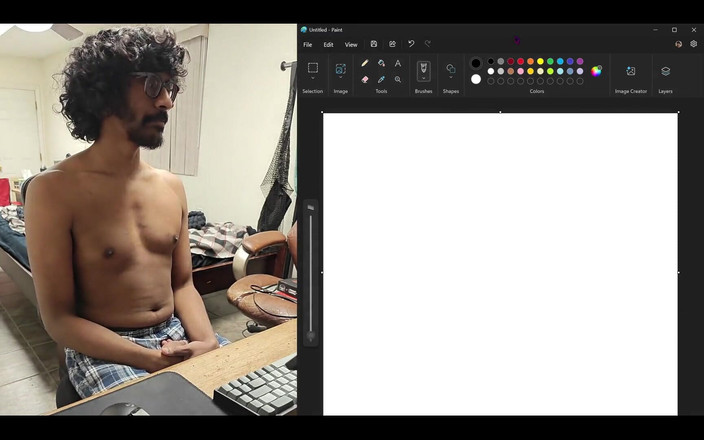 NANDgasm: Yarağımı okşuyorken karınca çizmeye çalışırken bilgisayar ekranımı paylaşıyorum