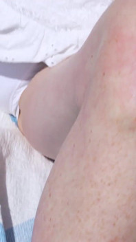Freckled Amateur Fingers Her Meaty Hairy Pussy Till Reaching Orgasm
