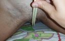 Lesbian-illusion: Jerk off Her Pussy with Sushi Sticks