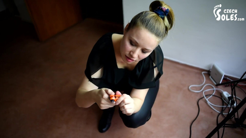 Czech Soles - foot fetish content: Madam Cat crushing puny cars under her boots