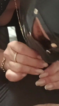 Pantyhose Fetish. MILF Sucks Cock in Nylon and Makes Him Cum POV