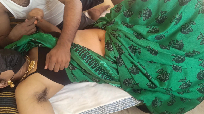 Palani69: Yeşil renkli sari teyze ateşli romantizm viral video 3