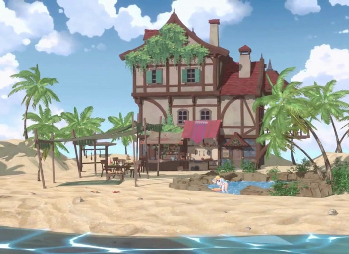 NSFWOtaku: Impak Genshin - Ayaka, Barbara dan Nilou's Secret Beach Sex dengan...