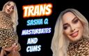 Sasha Q: Trans Sasha Q हस्तमैथुन करती है और वीर्य निकालती है