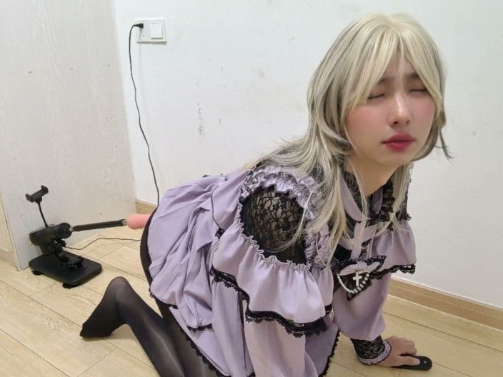 CD_XiXiouo: Chinese Cute Sissy Getting Rough Fucked,squirting Nonstop,intense Moans and Body...