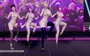 3D-Hentai Games: Kızlar günü - çıplak bir dans ahri, akali, evelynn, kaisa 3d sansürsüz çıplak dans