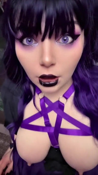 Short Goth Girl JOI