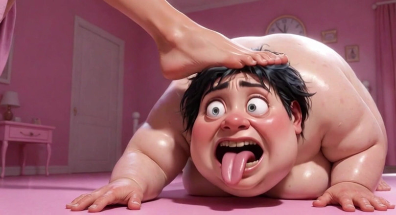 Anime Hentai: Fat Ugly Woman Degraded - Lick Beautiful Girl's