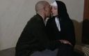 XTime Vod: Czarno-biała zakonnica orgia analna w klasztorze