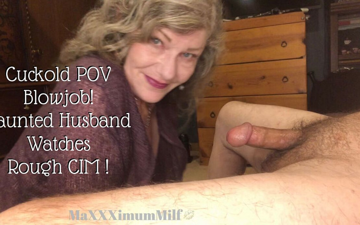 MaXXXimumMilf: Cuckold-pOV-blowjob! Ehemann beobachtet harten sperma im mund! Maxxximummilf