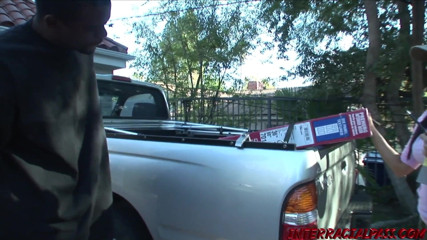 Hush Hush Entertainment: Delivery girl Reena gets delivered some big black cock