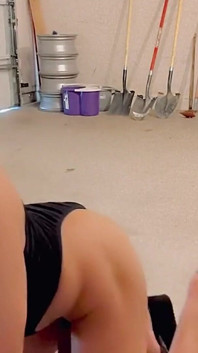 Angel Rios Showing Her Ass and Smiles for the Camera
