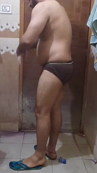 Hot and Sexy Man and Bathing Video