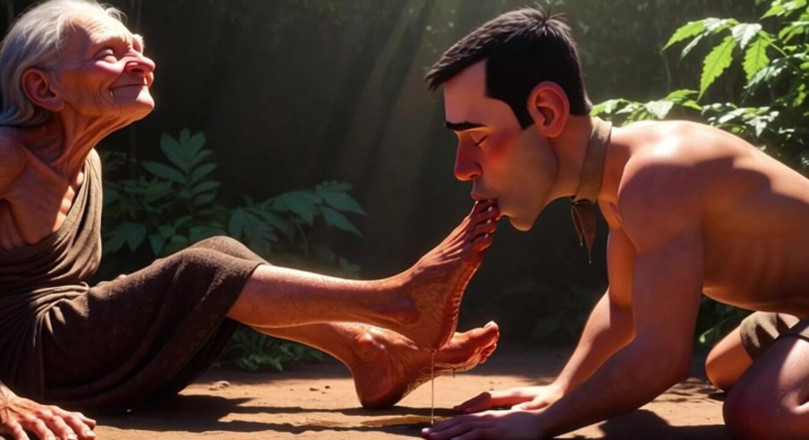 YOUR BEST FANTASY: Submissive Man Serving Elderly Womens Feet in Nursing Home