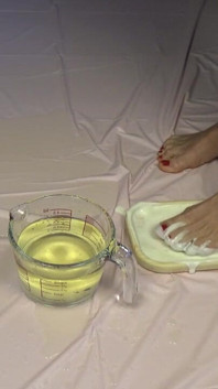Golden Shower. Foot Fetish and Food Games