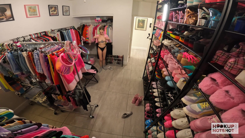 HookUp HotShot-BTS: Shy Breezy Bri Is Horny for Bryan Gozzling's Rough Fucking!