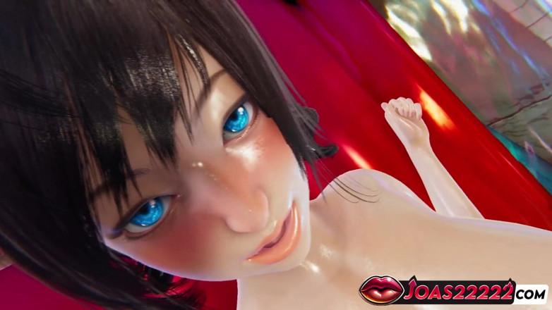 Joas22222: 타이트한 수영복을 입은 아리카와 츠바사 - 거유 액션과 시오후키로 서있는 커닐링구스의 3D Rule34 헨타이