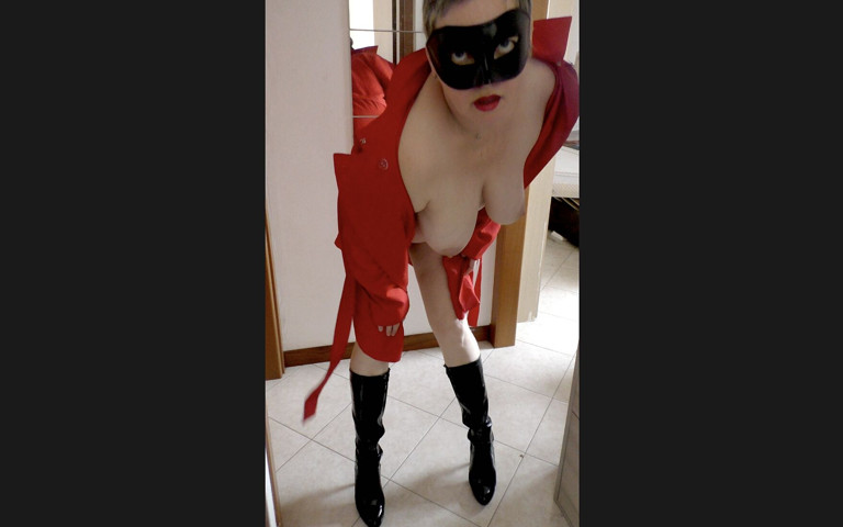 Knee High Boots and Red Coat Posing (Mature cunt) Knee High Boots and Red Coat Posing (Mature cunt)