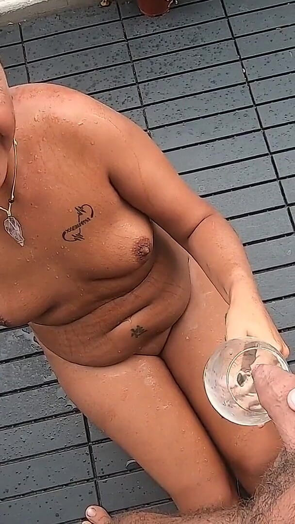 She Wanted to Swallow Some Cum & Piss Cock-tail