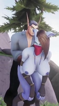Elf fute o fată draenei în țara Azeroth | Parodie porno Warcraft