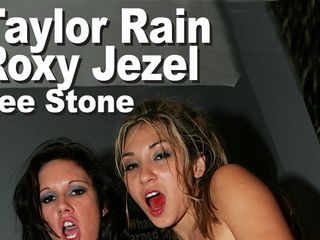 Edge Interactive Publishing: Taylor Rain &amp; Roxy Jezel &amp; Lee Stone zuigen anale ladingen in...