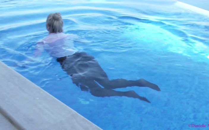 Danielle Maye: Wet Clothes Holiday Tease