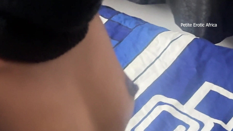 Petite Erotic Africa: Skinny Teen Rides in Red Pants